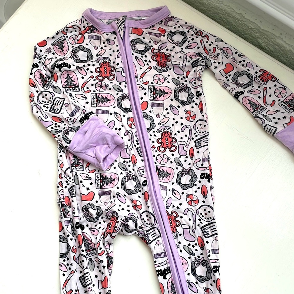 In My Jammers x Karrie Locher Zip Up Footie, 3-6mth